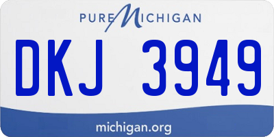 MI license plate DKJ3949