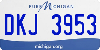 MI license plate DKJ3953