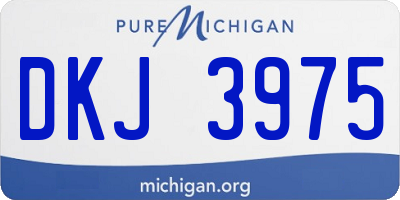 MI license plate DKJ3975