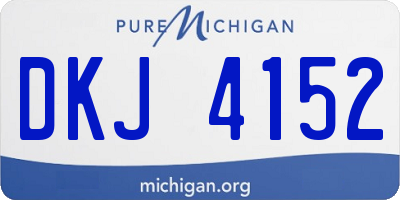 MI license plate DKJ4152