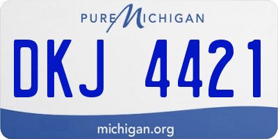 MI license plate DKJ4421
