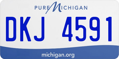 MI license plate DKJ4591
