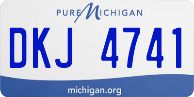 MI license plate DKJ4741