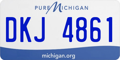 MI license plate DKJ4861