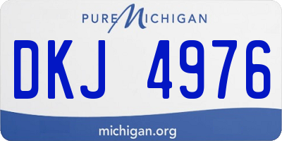 MI license plate DKJ4976