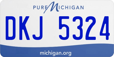 MI license plate DKJ5324