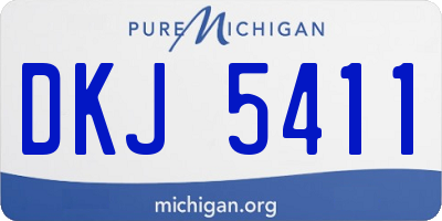 MI license plate DKJ5411