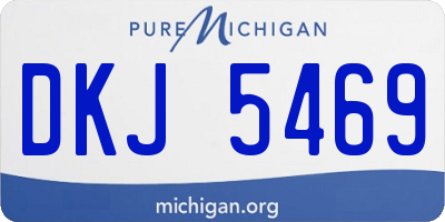 MI license plate DKJ5469