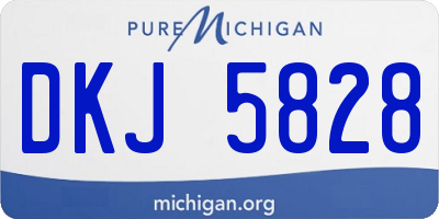 MI license plate DKJ5828