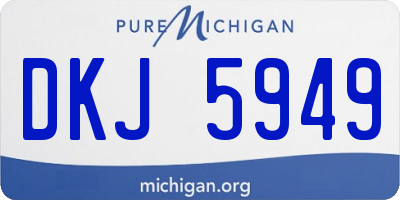 MI license plate DKJ5949