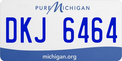MI license plate DKJ6464