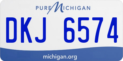 MI license plate DKJ6574