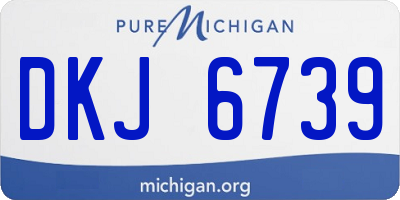 MI license plate DKJ6739
