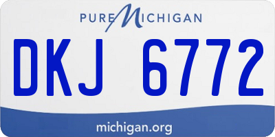 MI license plate DKJ6772