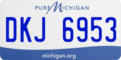 MI license plate DKJ6953