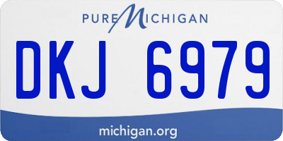 MI license plate DKJ6979