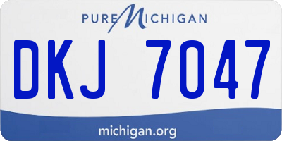 MI license plate DKJ7047