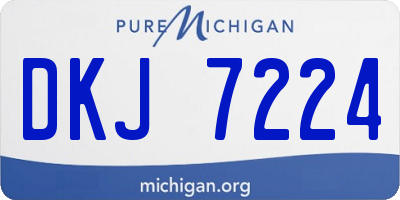 MI license plate DKJ7224