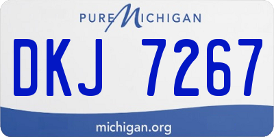MI license plate DKJ7267