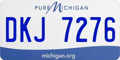 MI license plate DKJ7276