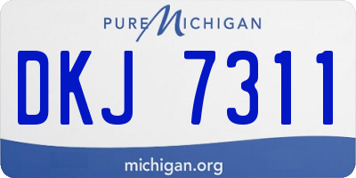 MI license plate DKJ7311