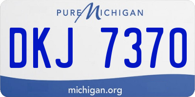 MI license plate DKJ7370