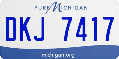 MI license plate DKJ7417