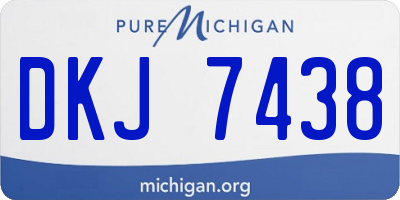 MI license plate DKJ7438