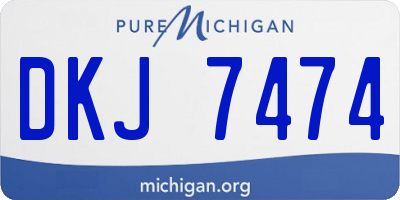 MI license plate DKJ7474