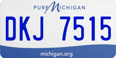 MI license plate DKJ7515
