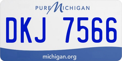 MI license plate DKJ7566