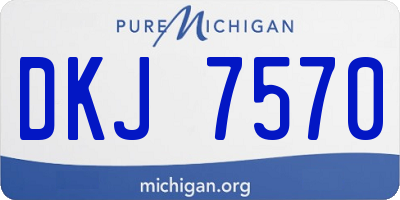 MI license plate DKJ7570