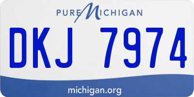 MI license plate DKJ7974