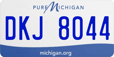 MI license plate DKJ8044