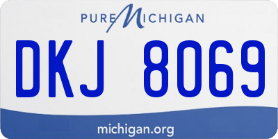 MI license plate DKJ8069