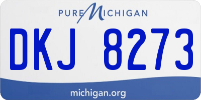 MI license plate DKJ8273