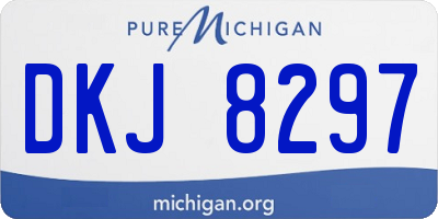 MI license plate DKJ8297
