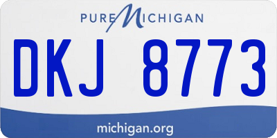 MI license plate DKJ8773