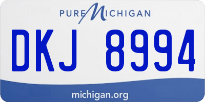 MI license plate DKJ8994