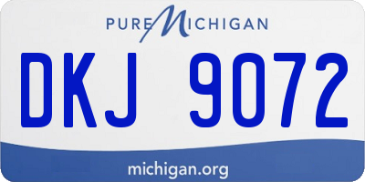 MI license plate DKJ9072