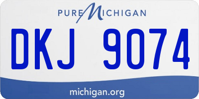 MI license plate DKJ9074