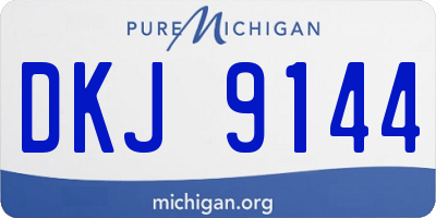 MI license plate DKJ9144