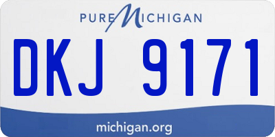 MI license plate DKJ9171