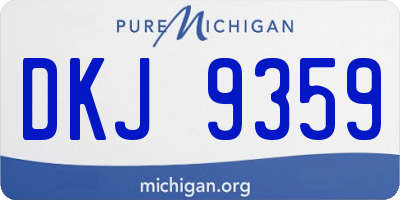MI license plate DKJ9359