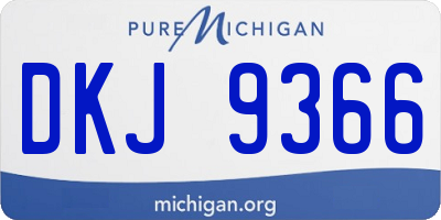 MI license plate DKJ9366