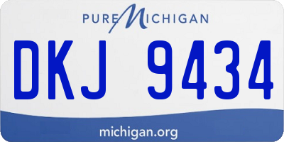 MI license plate DKJ9434