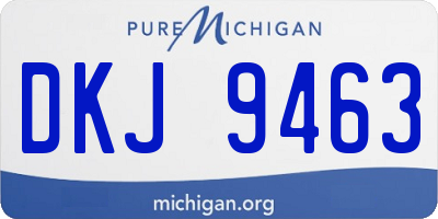 MI license plate DKJ9463