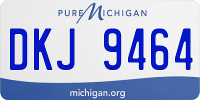 MI license plate DKJ9464