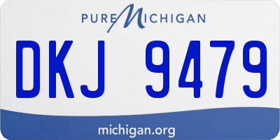 MI license plate DKJ9479