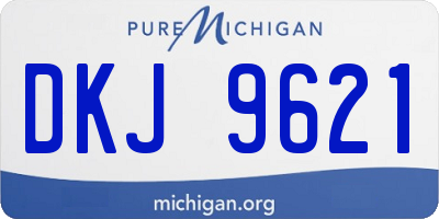 MI license plate DKJ9621